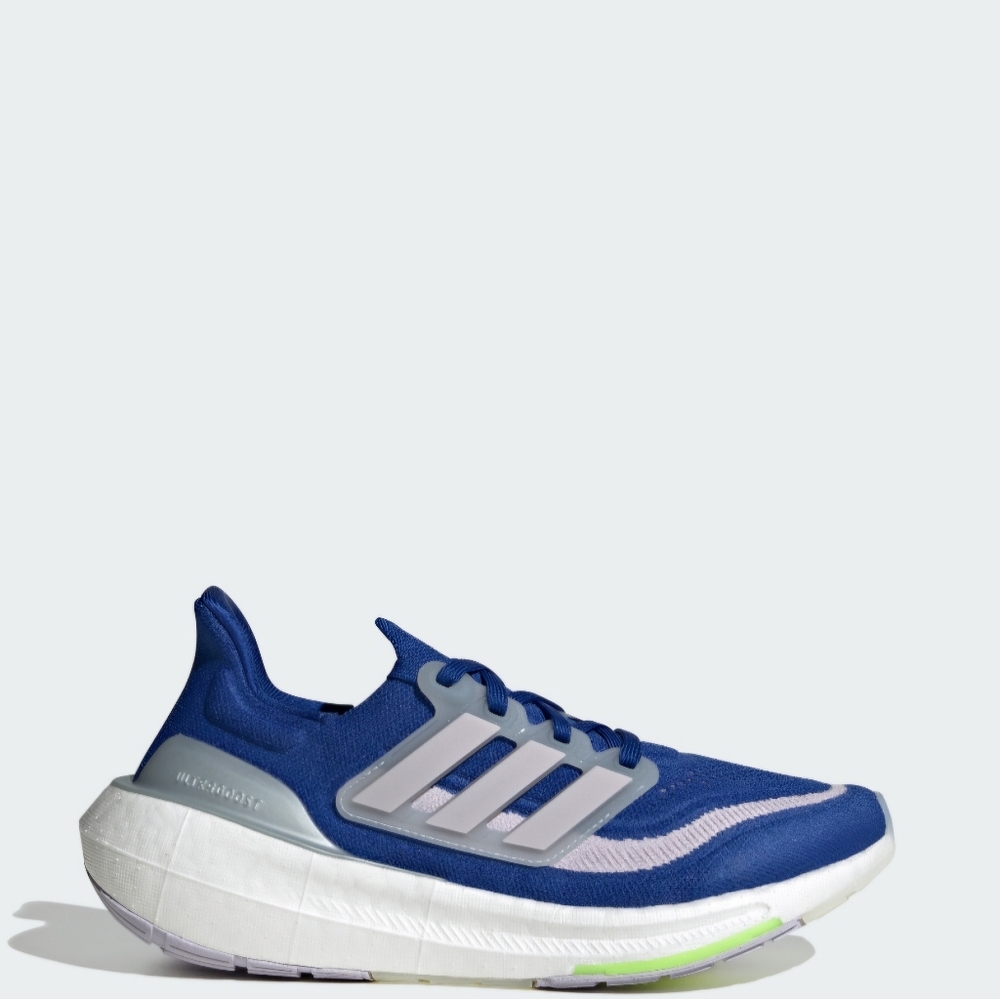 Adidas Womens Blue and Electric Yellow Running Shoes